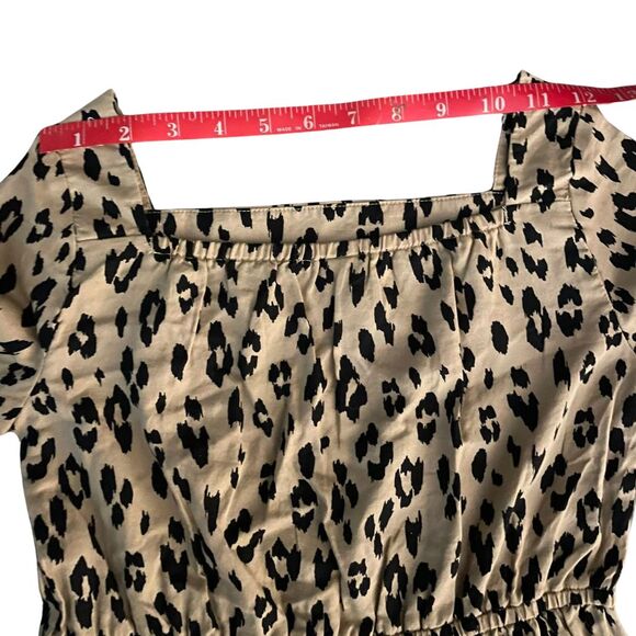 Carter's Kid Girls Leopard Print Dress Size 8 NWT Cotton Casual Party Cute - Picture 9 of 11